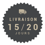 Livraison 15 à 20 jours